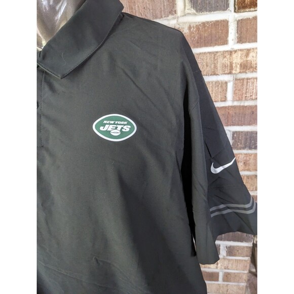 New York Jets On Field NIKE Dri-Fit NFL Polo Golf Shirt  XXL Great Condition A+ - Picture 2 of 13